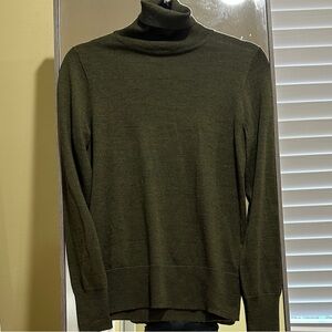 J. Crew Olive Green Turtleneck Sweater for Women